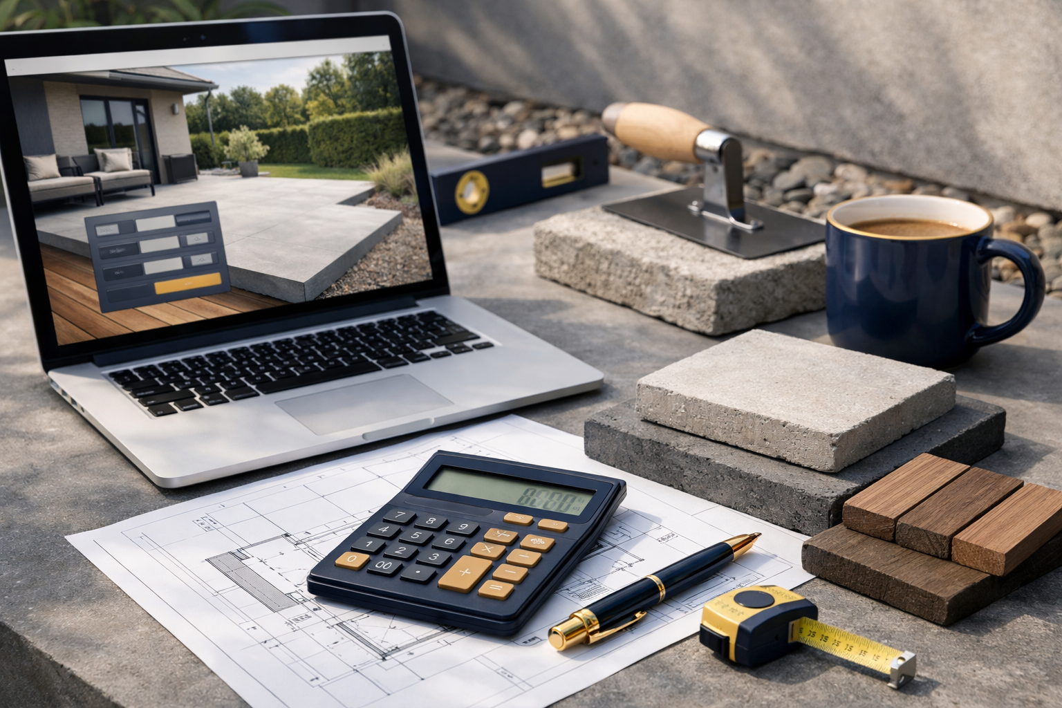 simulateur prix beton terasse