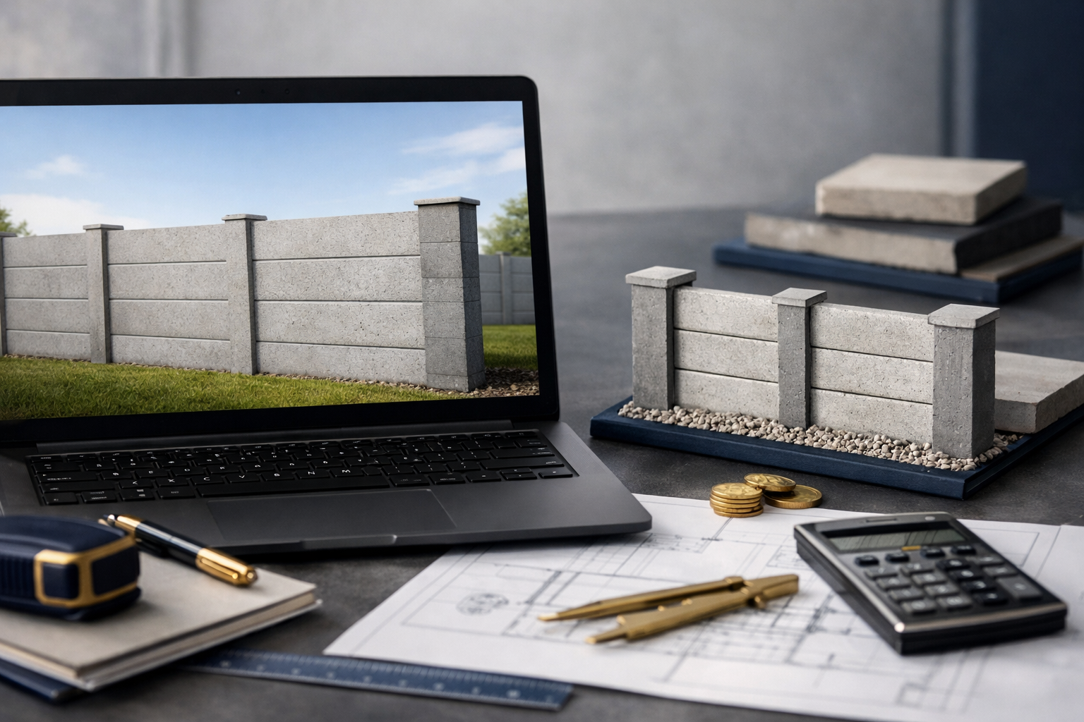 simulateur prix clôture béton