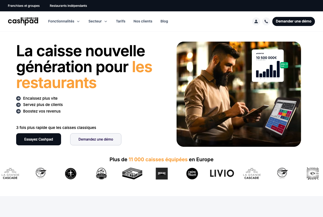 Logiciel de caisse Cashpad