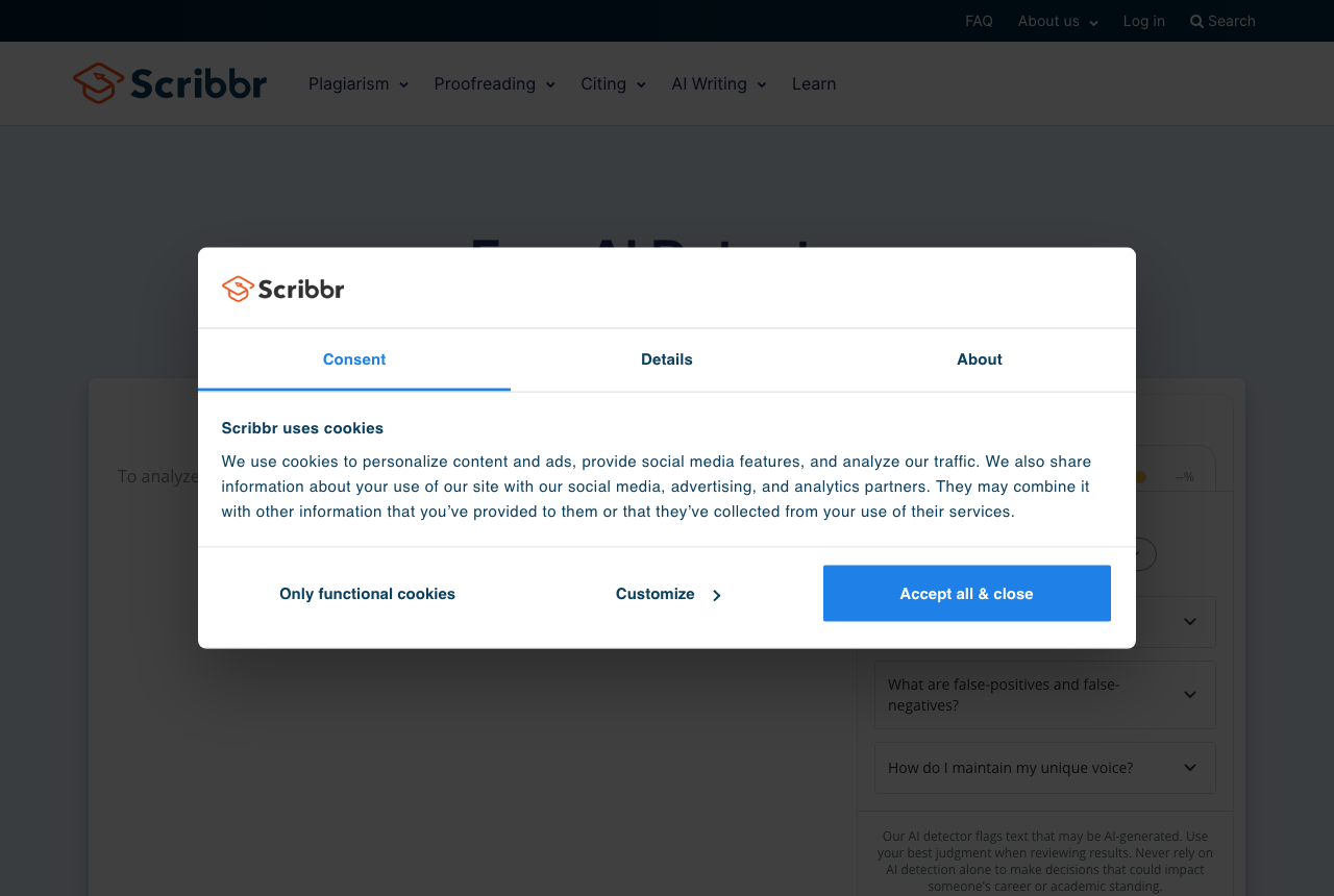 Scribbr AI Detector
