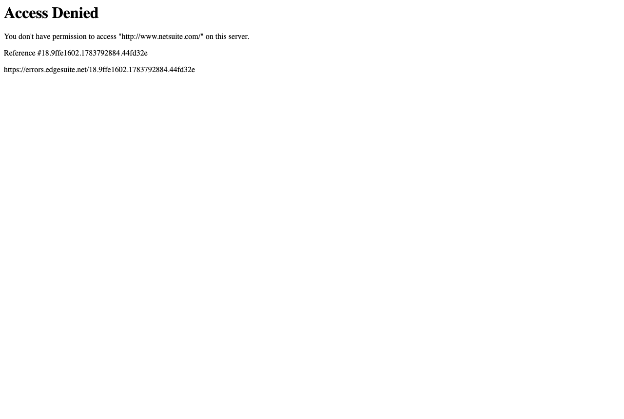NetSuite (Oracle)