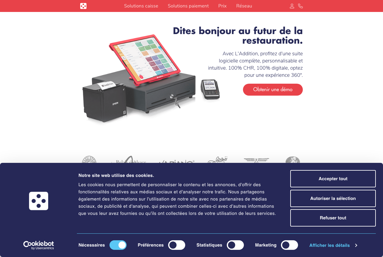 Logiciel de caisse L'Addition