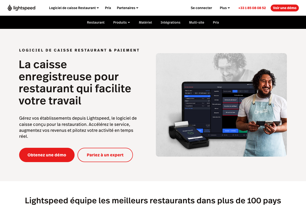 Logiciel de caisse Lightspeed