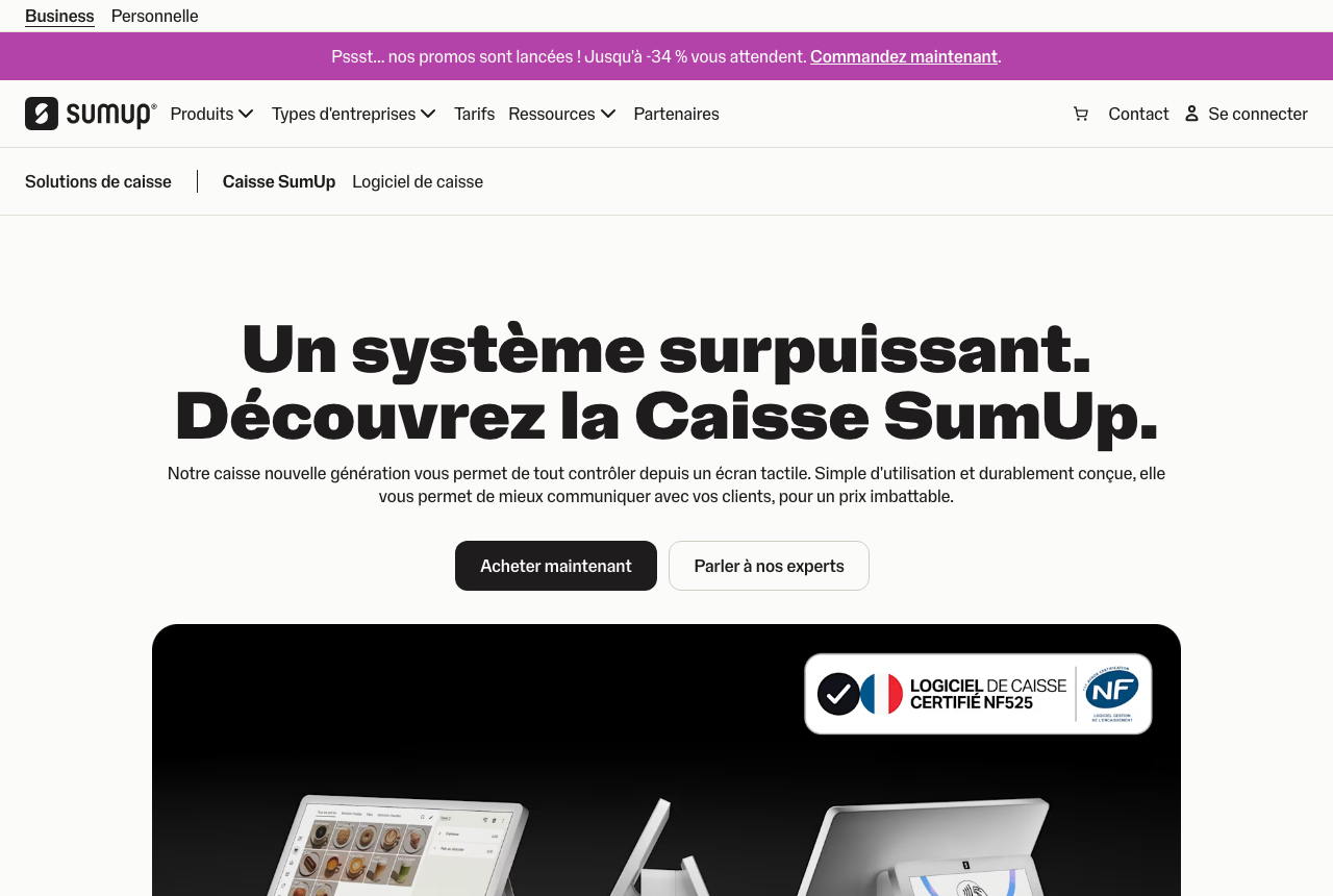 Logiciel de caisse SumUp
