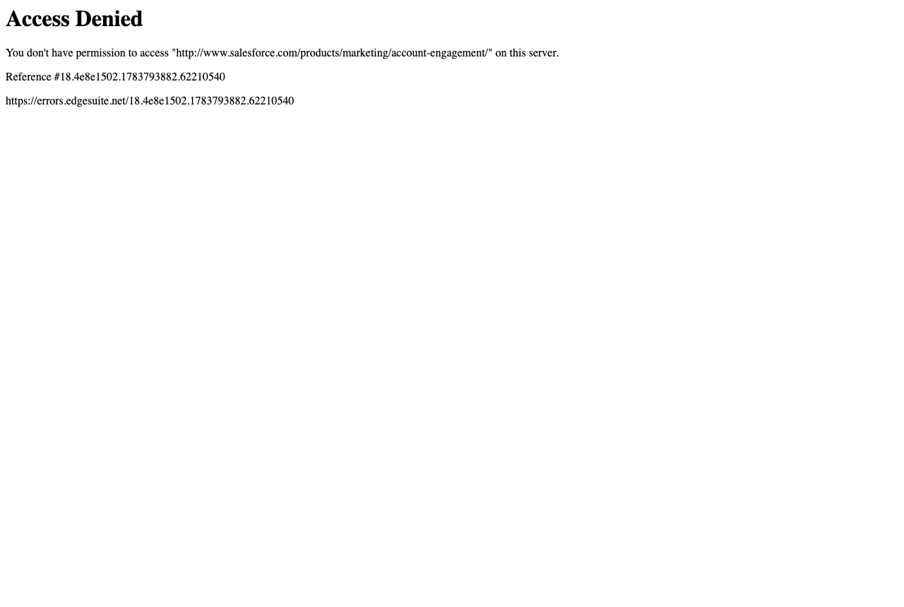 Salesforce Account Engagement