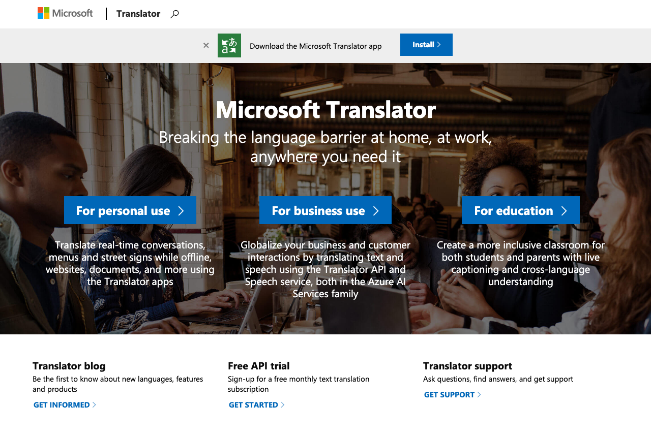 Microsoft Translator (Azure AI Translator)